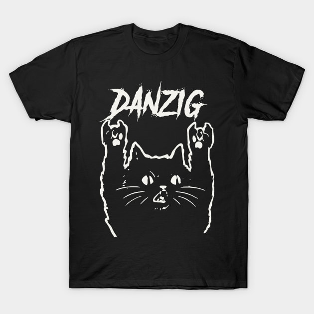 danzig metal cat T-Shirt by bubur ayam